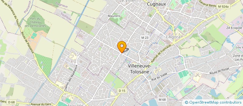 localisation de l'entreprise MONSIEUR THOMAS PONS à VILLENEUVE-TOLOSANE