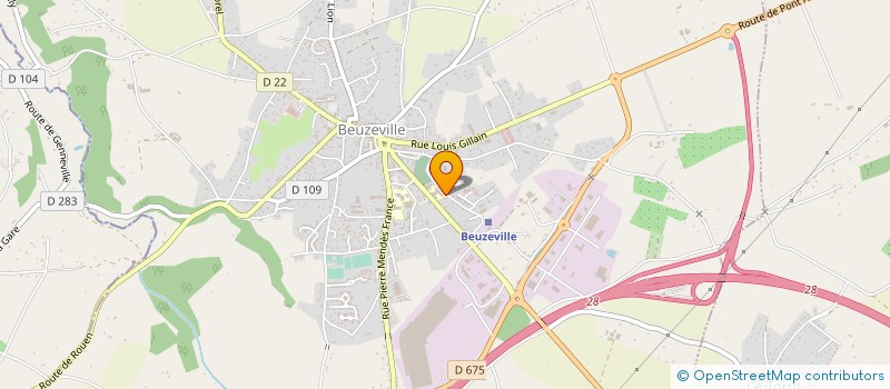 localisation de l'entreprise MONSIEUR THOMAS PORET  BEUZEVILLE