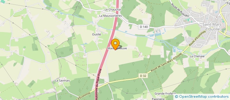 localisation de l'entreprise MONSIEUR THOMAS PORTIER  SAINT-MARS-D'OUTILLE