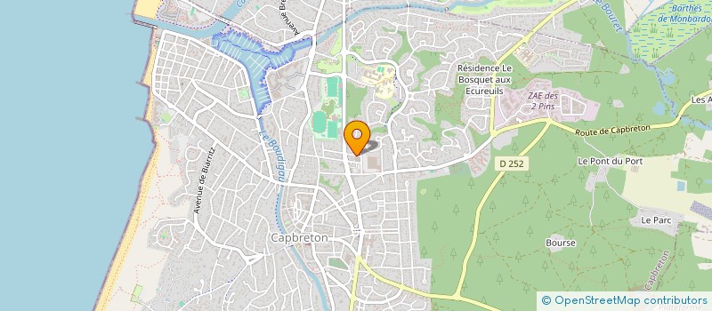 localisation de l'entreprise MONSIEUR THOMAS POTONNIER  CAPBRETON