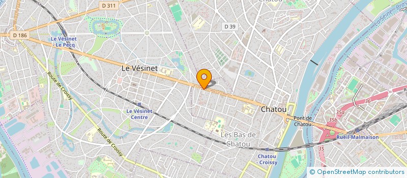 localisation de l'entreprise MONSIEUR THOMAS POTTIER  CHATOU