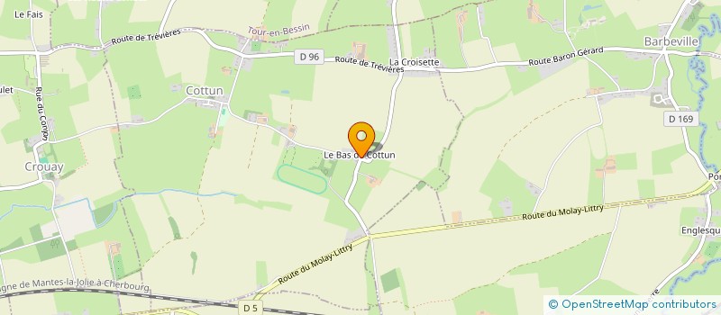 localisation de l'entreprise MONSIEUR THOMAS POULAIN  COTTUN