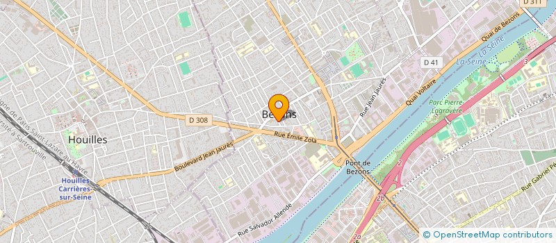 localisation de l'entreprise MONSIEUR THOMAS POUPELIER  BEZONS