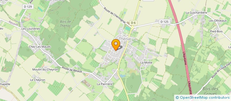 localisation de l'entreprise MONSIEUR THOMAS POUZAUD  THENAC