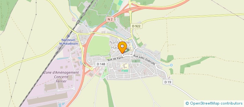 localisation de l'entreprise MONSIEUR THOMAS POYEN  NANTEUIL-LE-HAUDOUIN