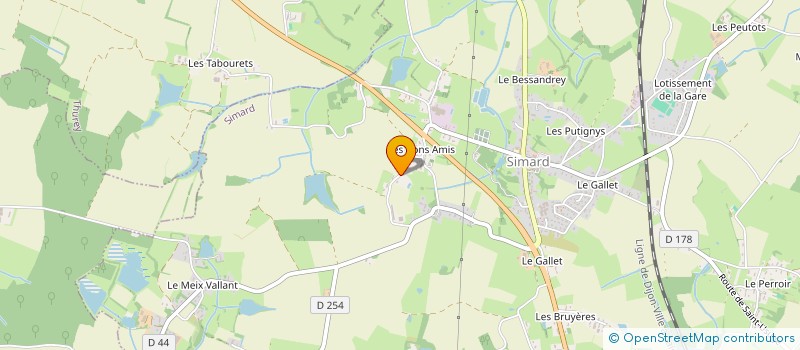localisation de l'entreprise MONSIEUR THOMAS POYET  SIMARD