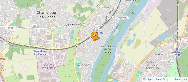 localisation de l'entreprise MONSIEUR THOMAS PRIOU  ANDRESY