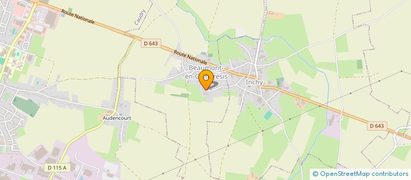 localisation de l'entreprise MONSIEUR THOMAS QUENNESON  BEAUMONT-EN-CAMBRESIS