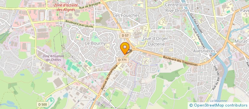 localisation de l'entreprise MONSIEUR THOMAS QUESNE  MARTIGNE-SUR-MAYENNE