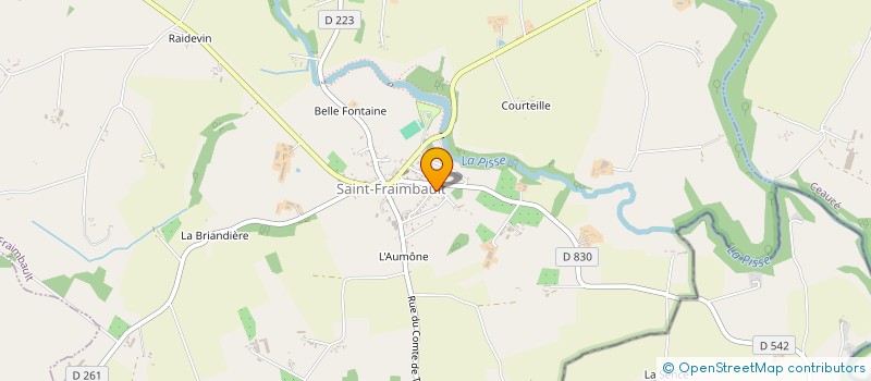 localisation de l'entreprise MONSIEUR THOMAS QUEUDEVILLE à SAINT-FRAIMBAULT