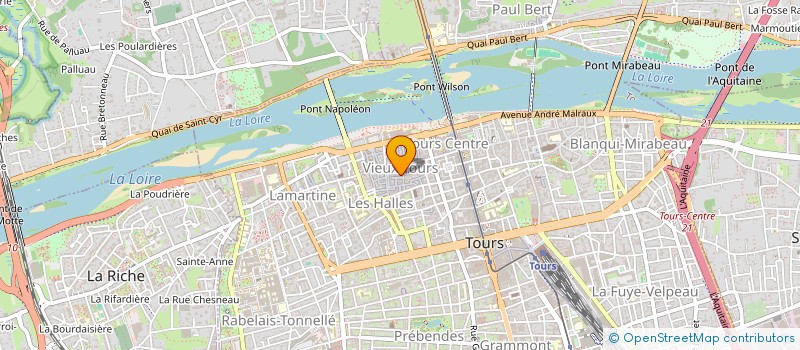 localisation de l'entreprise MONSIEUR THOMAS QUINART à TOURS