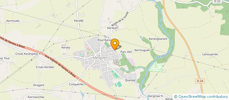 localisation de l'entreprise MONSIEUR THOMAS QUINIOU à MELGVEN
