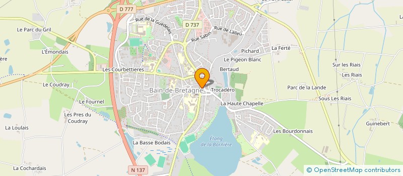 localisation de l'entreprise MONSIEUR THOMAS RAGUENES  BAIN-DE-BRETAGNE