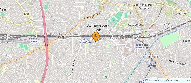 localisation de l'entreprise MONSIEUR THOMAS RAHHAOUI à AULNAY-SOUS-BOIS