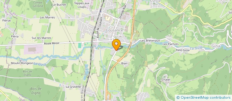 localisation de l'entreprise MONSIEUR THOMAS RAMETTE  BEAUFORT-ORBAGNA