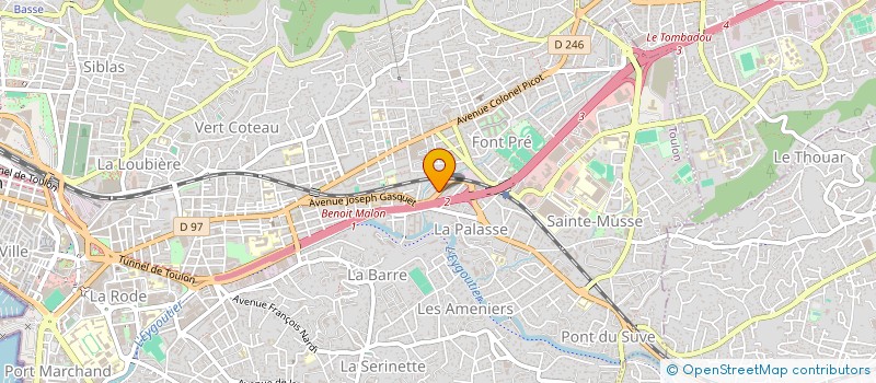 localisation de l'entreprise MONSIEUR THOMAS RAQUIN à TOULON