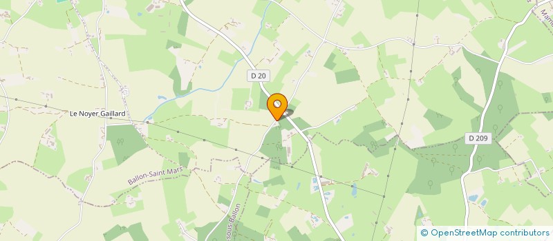 localisation de l'entreprise MONSIEUR THOMAS RAYER  BALLON-SAINT MARS