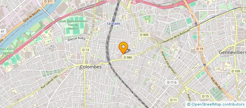 localisation de l'entreprise MONSIEUR THOMAS RAYNAL à COLOMBES