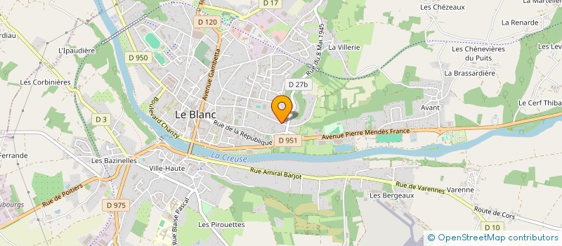 localisation de l'entreprise MONSIEUR THOMAS REAULT à LE BLANC