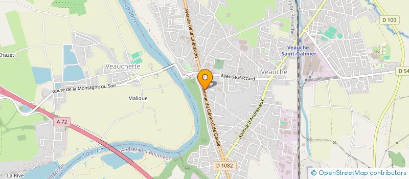 localisation de l'entreprise MONSIEUR THOMAS REBOULET  VEAUCHE