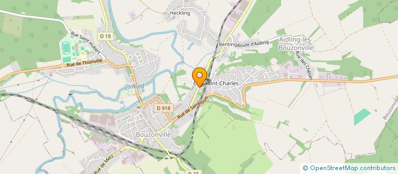 localisation de l'entreprise MONSIEUR THOMAS REEB  BOUZONVILLE