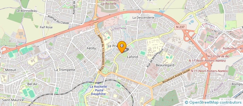 localisation de l'entreprise MONSIEUR THOMAS REGNIER  LA ROCHELLE