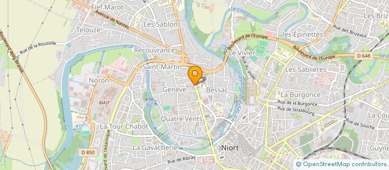 localisation de l'entreprise MONSIEUR THOMAS REGNIER à NIORT