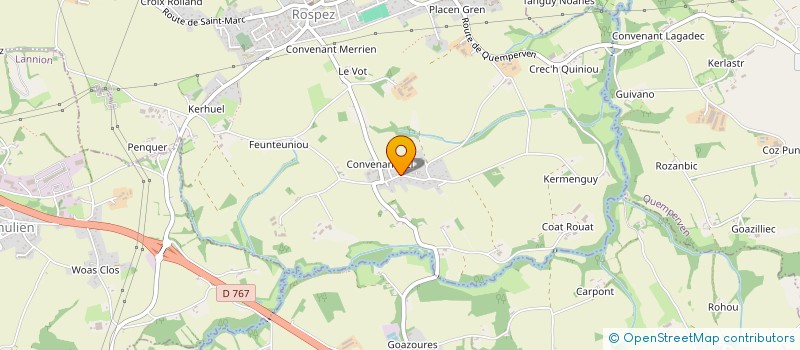 localisation de l'entreprise MONSIEUR THOMAS REGUIGNE  ROSPEZ