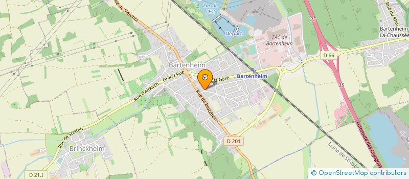 localisation de l'entreprise MONSIEUR THOMAS REINHART  BARTENHEIM