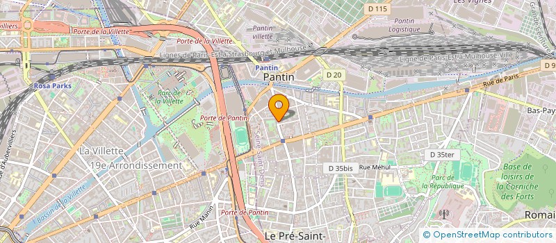 localisation de l'entreprise MONSIEUR THOMAS RENAUDIN à PANTIN