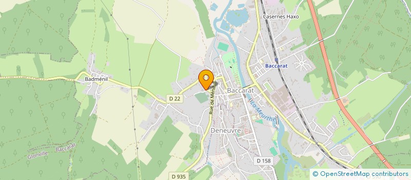 localisation de l'entreprise MONSIEUR THOMAS RENOULT  BACCARAT