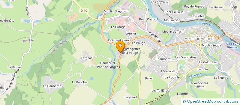 localisation de l'entreprise MONSIEUR THOMAS RIBIERRE à AIXE-SUR-VIENNE