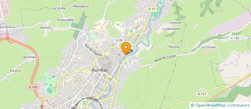 localisation de l'entreprise MONSIEUR THOMAS RIBOULET à AURILLAC