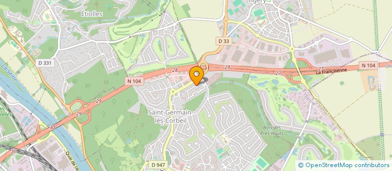 localisation de l'entreprise MONSIEUR THOMAS RICHARD  SAINT-GERMAIN-LES-CORBEIL