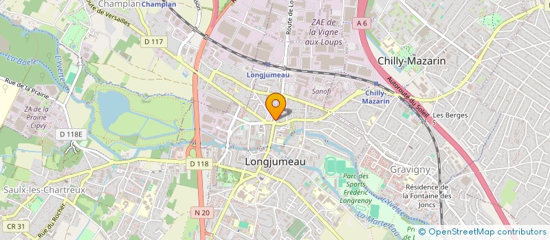localisation de l'entreprise MONSIEUR THOMAS RICHET à LONGJUMEAU