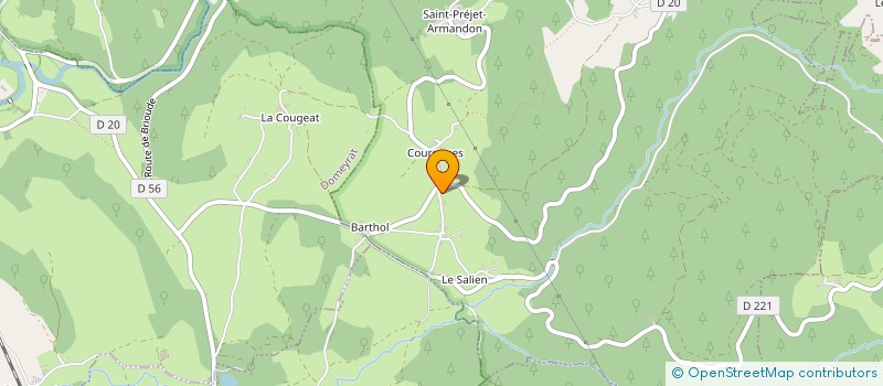 localisation de l'entreprise MONSIEUR THOMAS RICOUX  SAINT-PREJET-ARMANDON