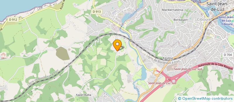 localisation de l'entreprise MONSIEUR THOMAS RIEUBLAND à URRUGNE