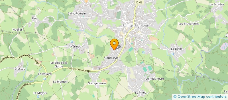 localisation de l'entreprise MONSIEUR THOMAS RIFFARD  SAINTE-SIGOLENE