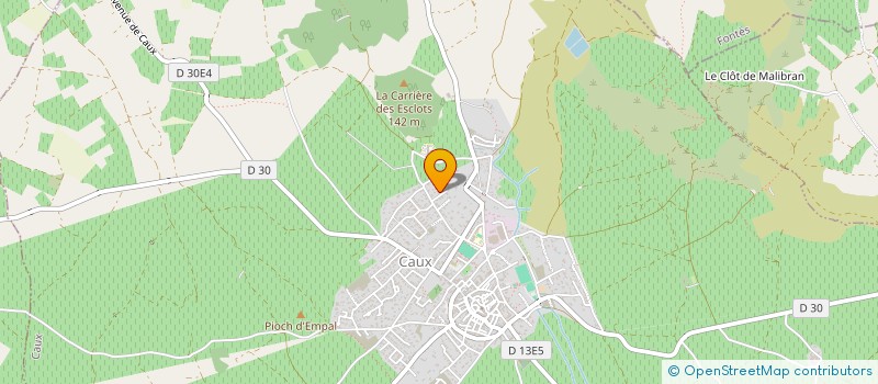 localisation de l'entreprise MONSIEUR THOMAS RIPOLL  CAUX