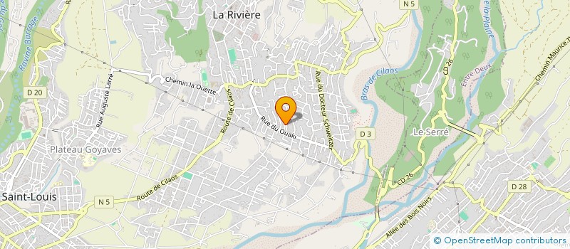 localisation de l'entreprise MONSIEUR THOMAS RIVIERE à SAINT-LOUIS
