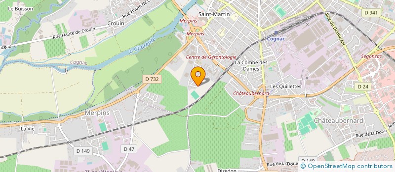 localisation de l'entreprise MONSIEUR THOMAS ROBERT à COGNAC