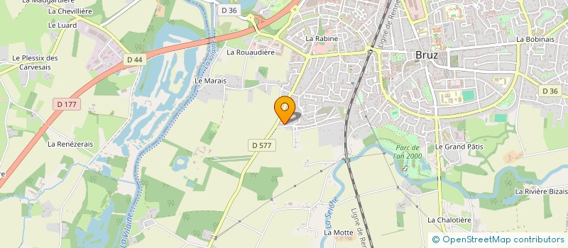 localisation de l'entreprise MONSIEUR THOMAS ROBERT  BRUZ