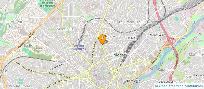 localisation de l'entreprise MONSIEUR THOMAS ROBERT à LIMOGES