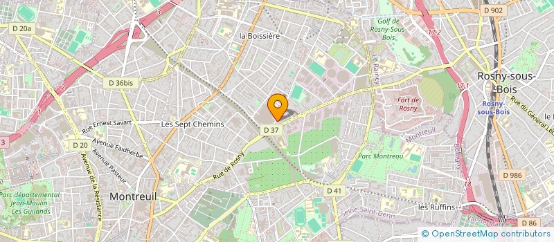 localisation de l'entreprise MONSIEUR THOMAS ROBILLARD  MONTREUIL