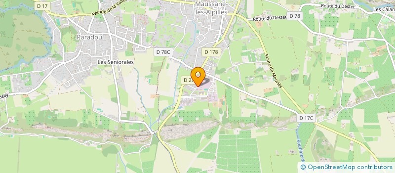 localisation de l'entreprise MONSIEUR THOMAS ROCHE  MAUSSANE-LES-ALPILLES