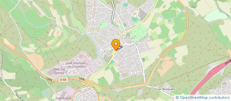 localisation de l'entreprise MONSIEUR THOMAS ROCHER  CASTRIES