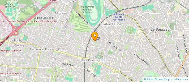 localisation de l'entreprise MONSIEUR THOMAS ROGER  BORDEAUX