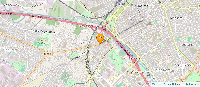 localisation de l'entreprise MONSIEUR THOMAS ROLLAND  REIMS