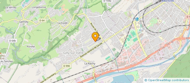 localisation de l'entreprise MONSIEUR THOMAS ROLLAND  GILLY-SUR-ISERE