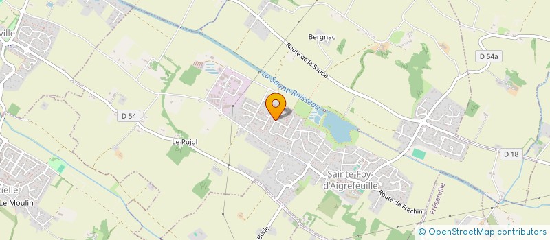 localisation de l'entreprise MONSIEUR THOMAS ROLLAND  SAINTE-FOY-D'AIGREFEUILLE